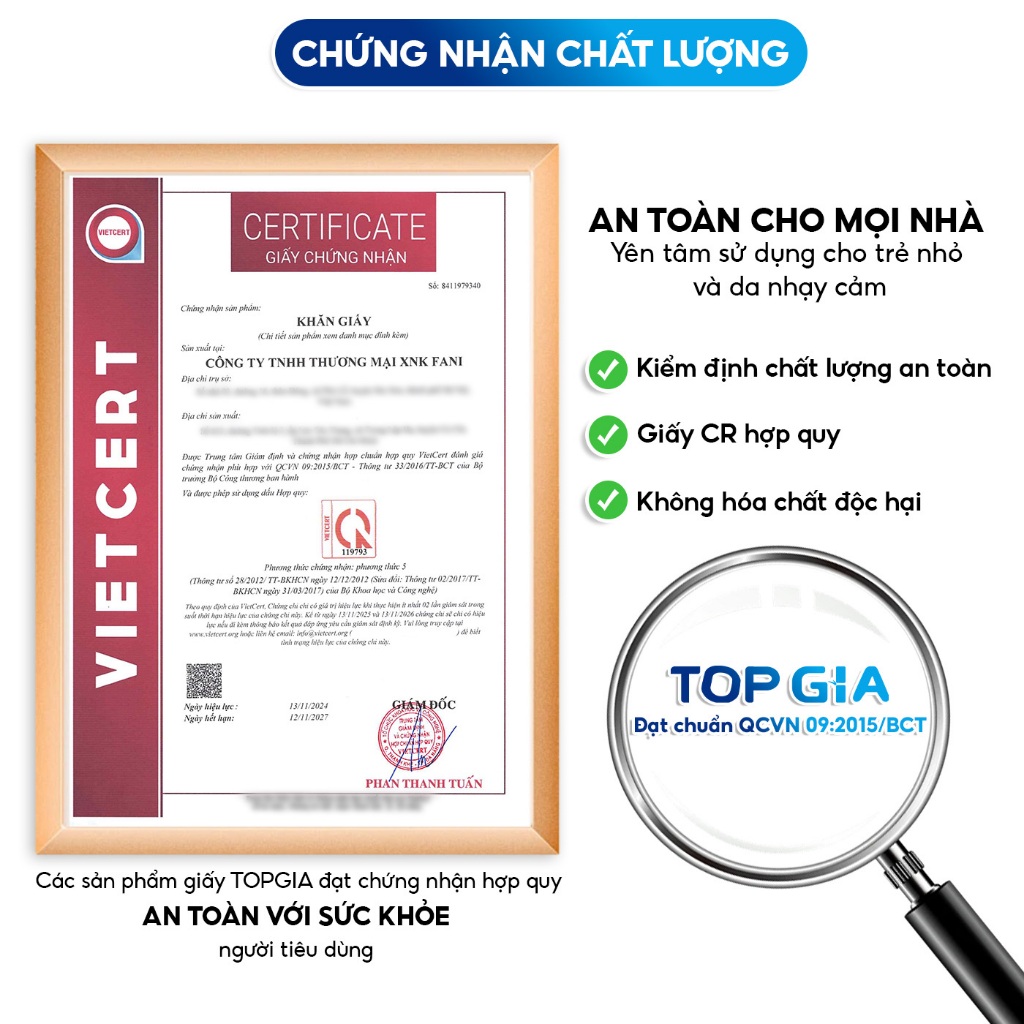 Khăn giấy TopGia Mộc an