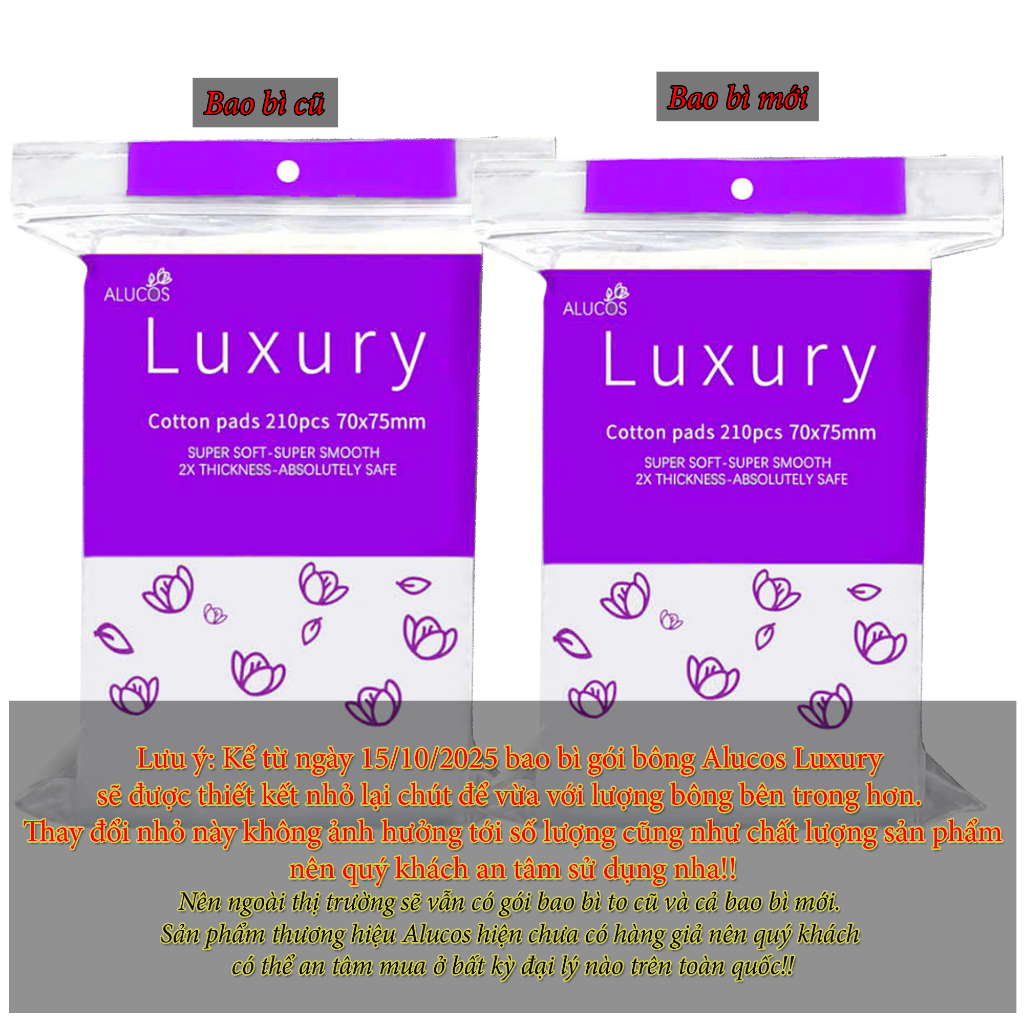 Bông Tẩy Trang Alucos Luxury