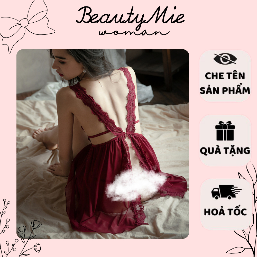 Váy Ngủ Ren Xuyên Thấu DN01