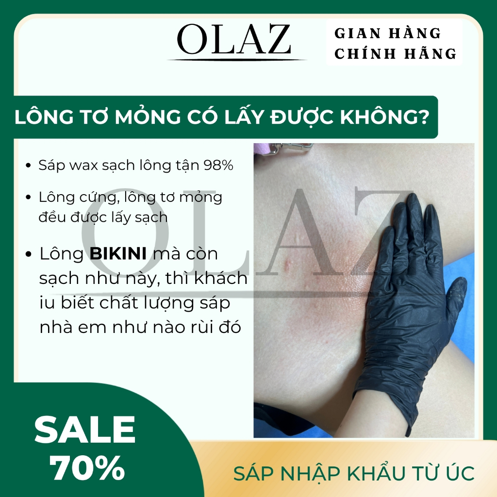 Sáp Wax Lông Sữa Dừa OLAZ
