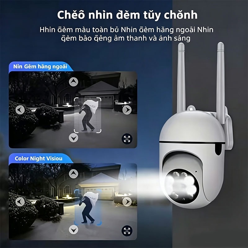 Camera WiFi PTZ 1080P