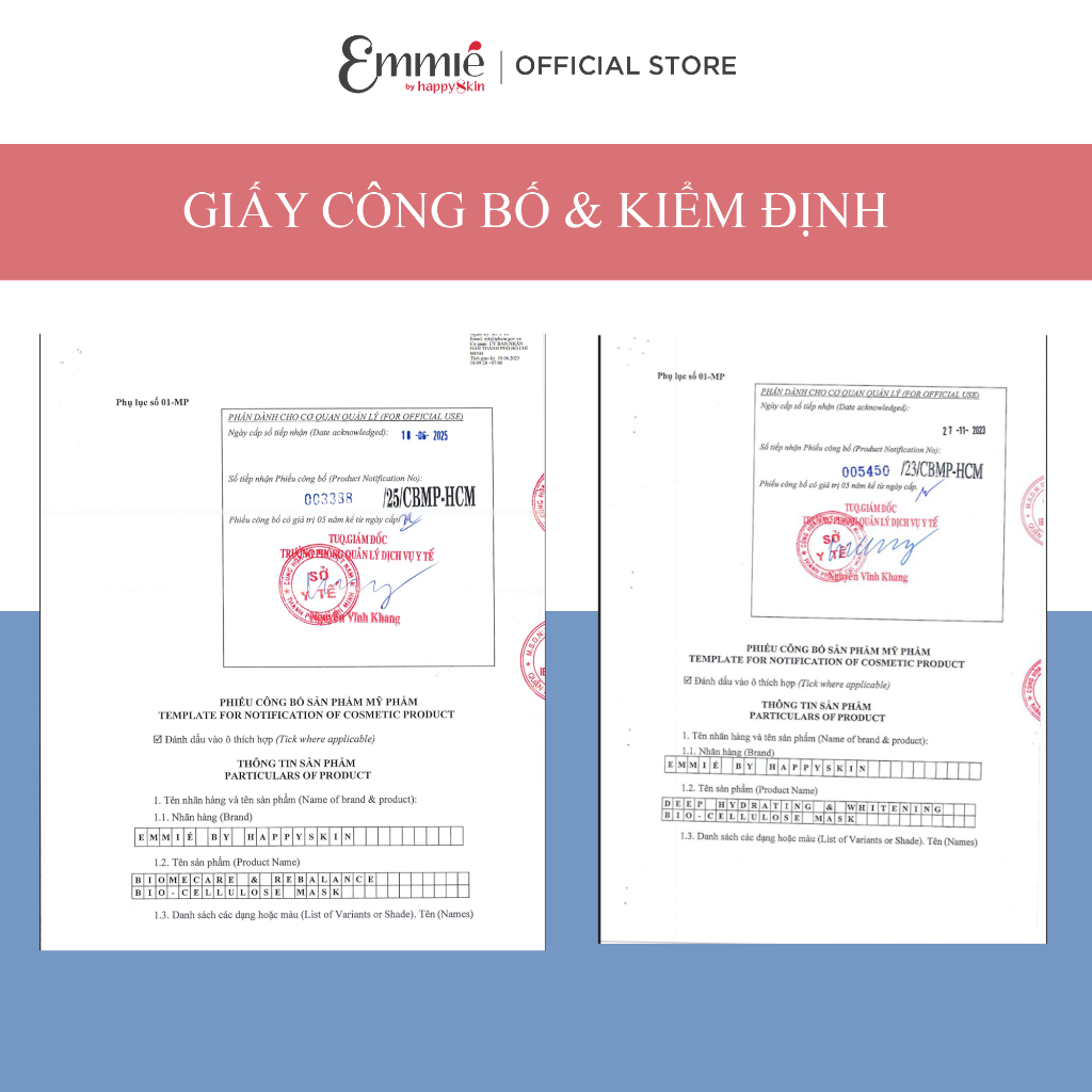 Mặt nạ phôi dừa Emmié B5 B3