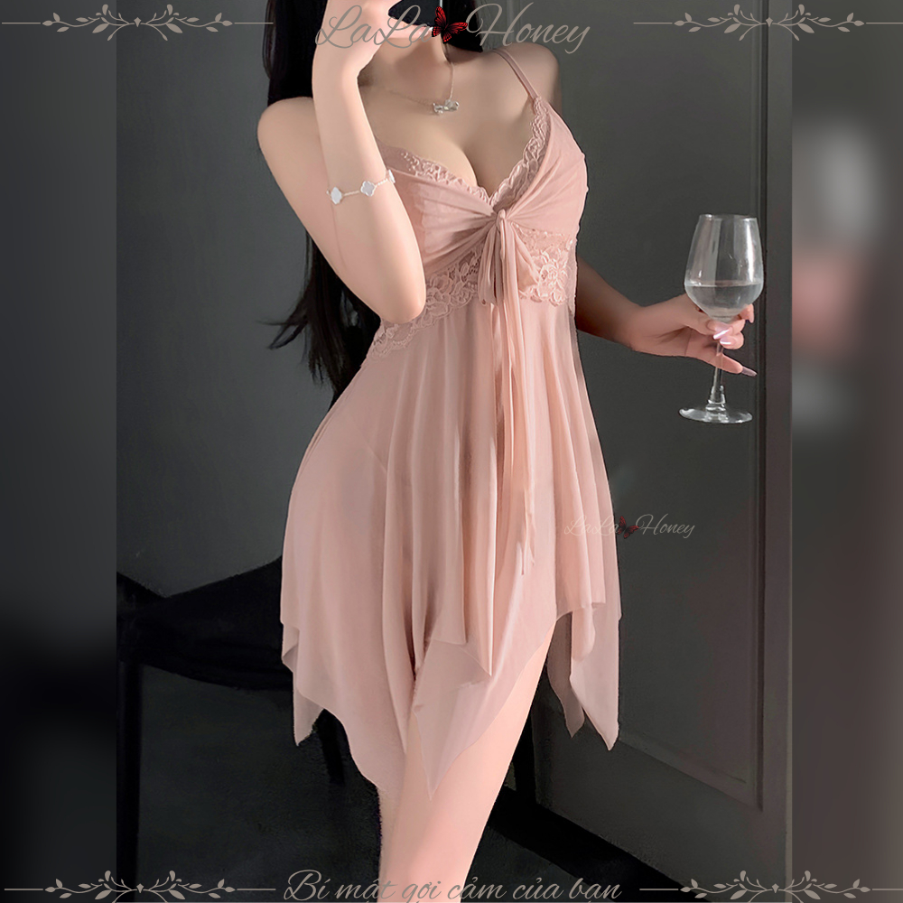 Váy Ngủ Ren Hai Dây LaLa Honey