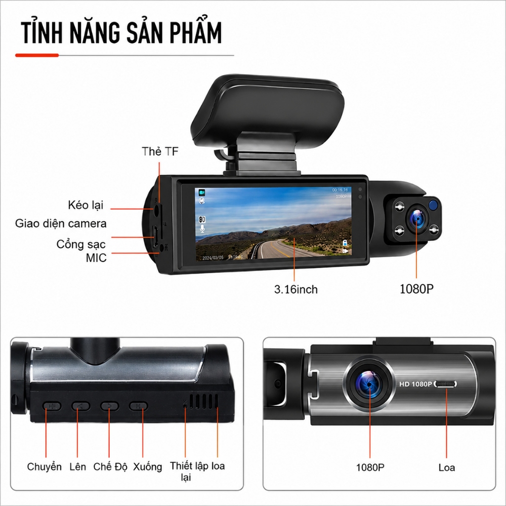 Cam Hành Trình Fuji WiFi