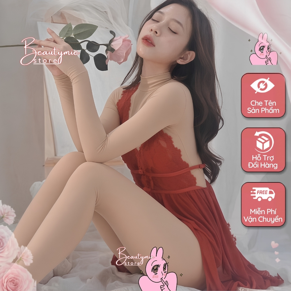 Váy Ngủ Ren Xuyên Thấu DN01