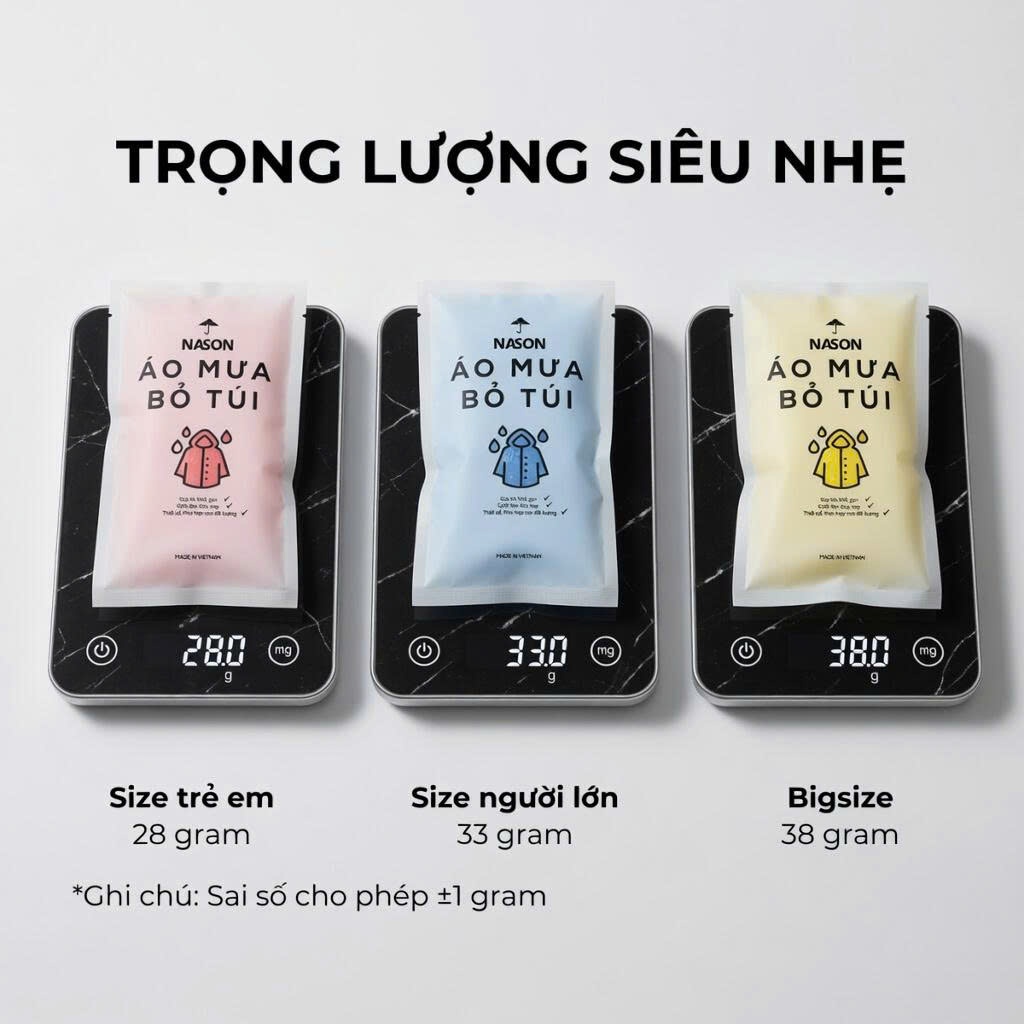 Áo Mưa Bỏ Túi Nason