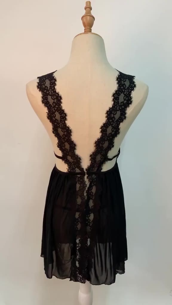 Váy Ngủ Ren Xuyên Thấu DN01