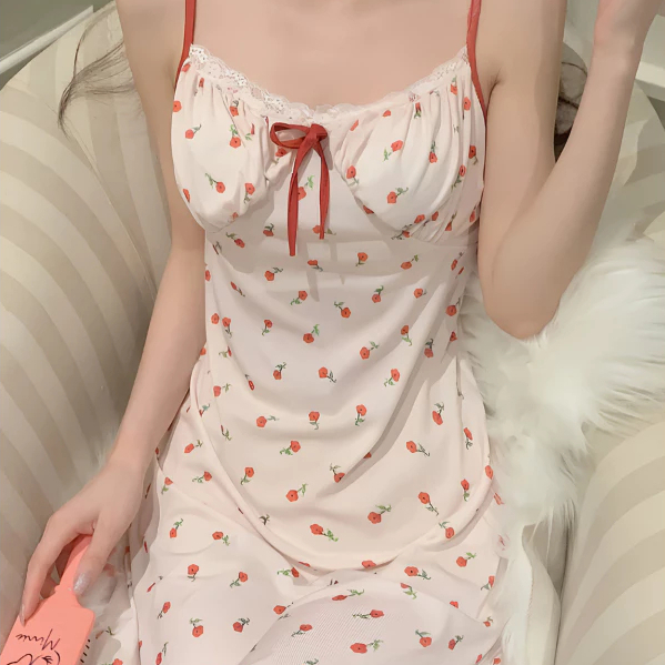 Váy Ngủ Chấm Bi 6414