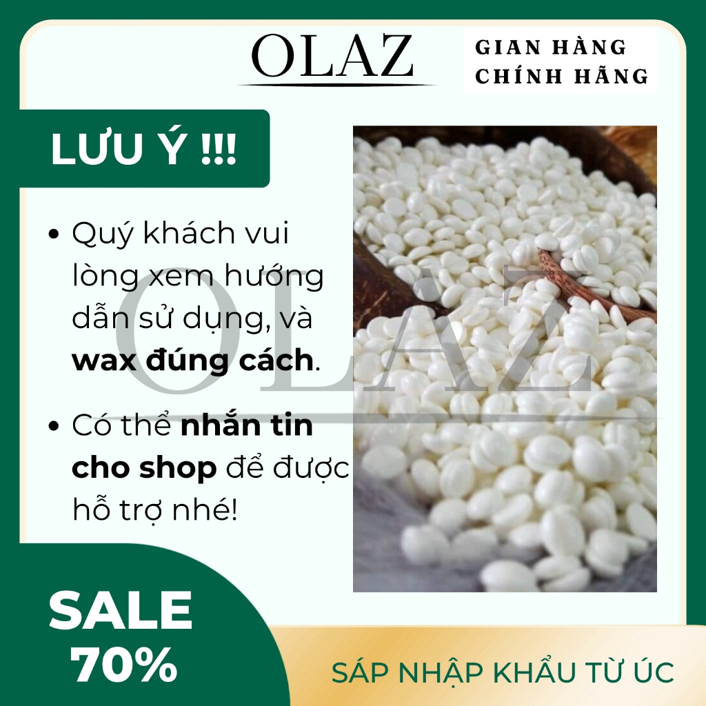 Sáp Wax Lông Sữa Dừa OLAZ