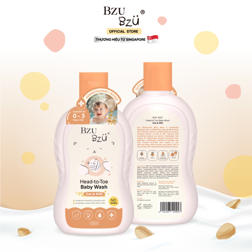 BZU BZU Head-to-Toe Baby Wash