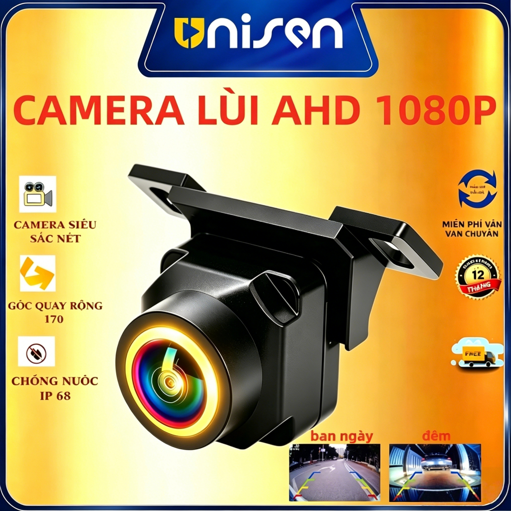 Unisen Camera Lùi 1080P