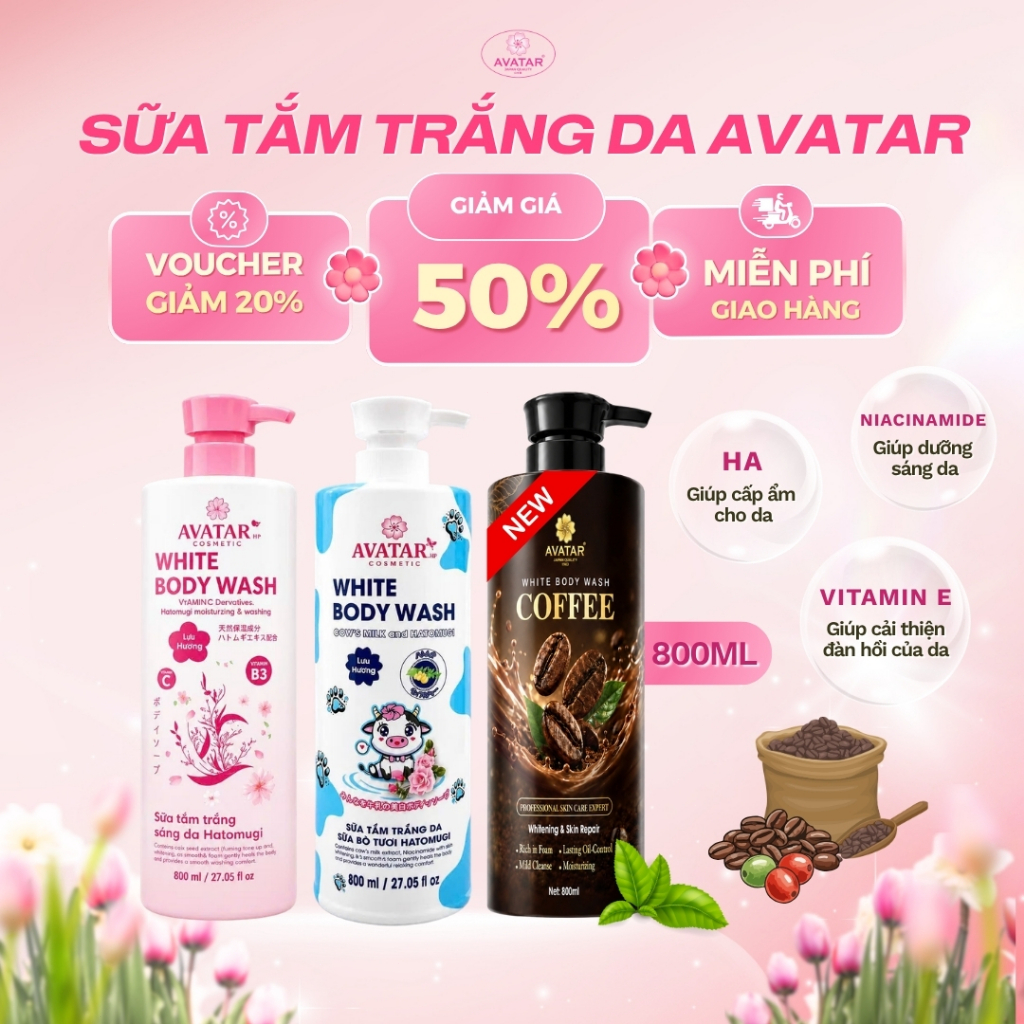 Sữa Tắm Avatar White Body Wash
