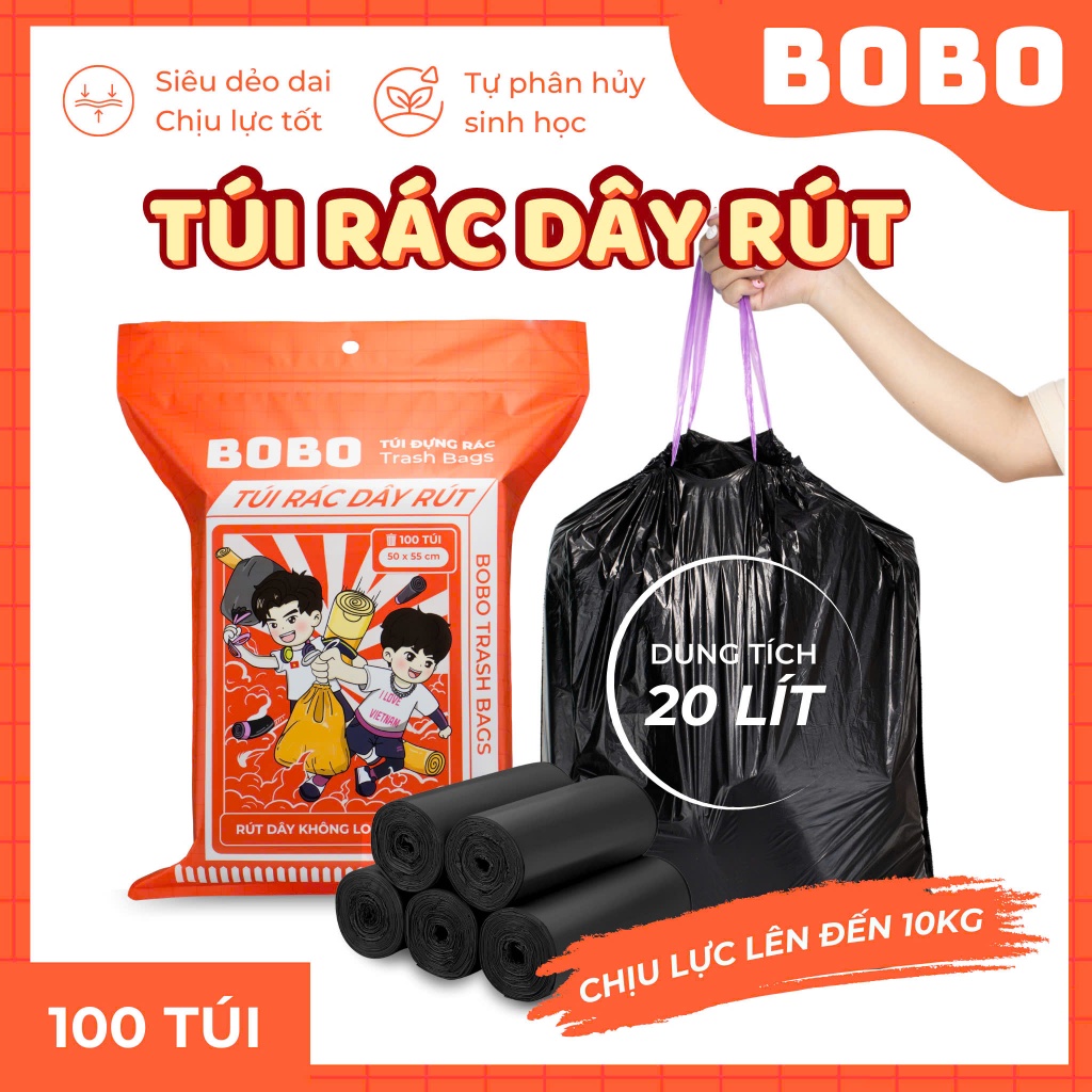 Túi rác dây rút BoBo