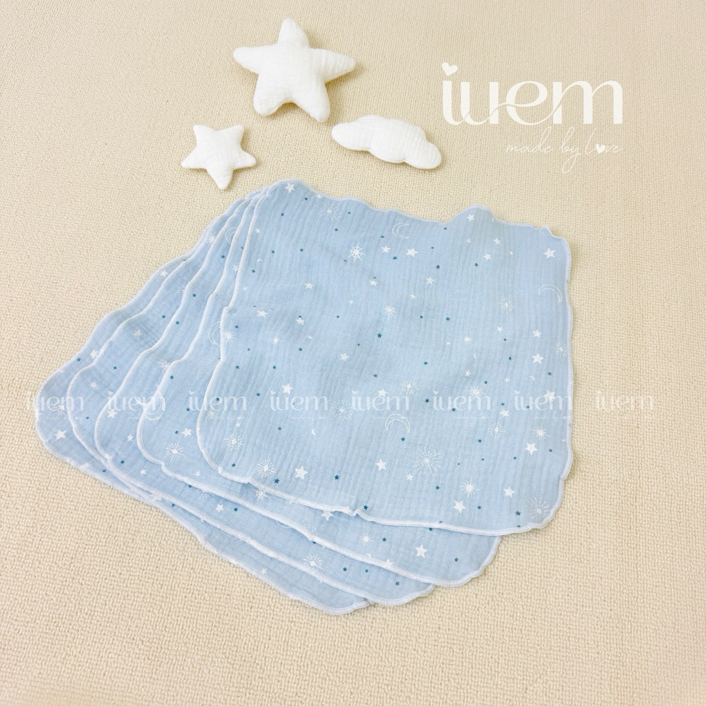 iuem Khăn Sữa Muslin 2 Lớp