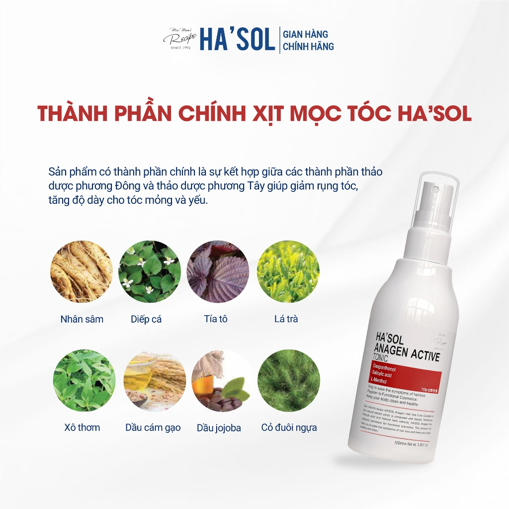 HA’SOL Anagen Active Tonic