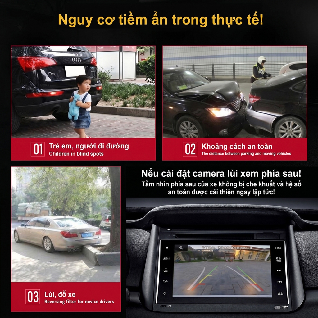 Unisen Camera Lùi 1080P