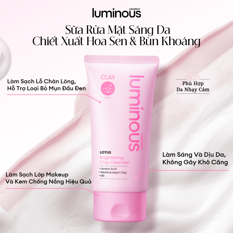 Sữa rửa mặt Colorkey Luminous