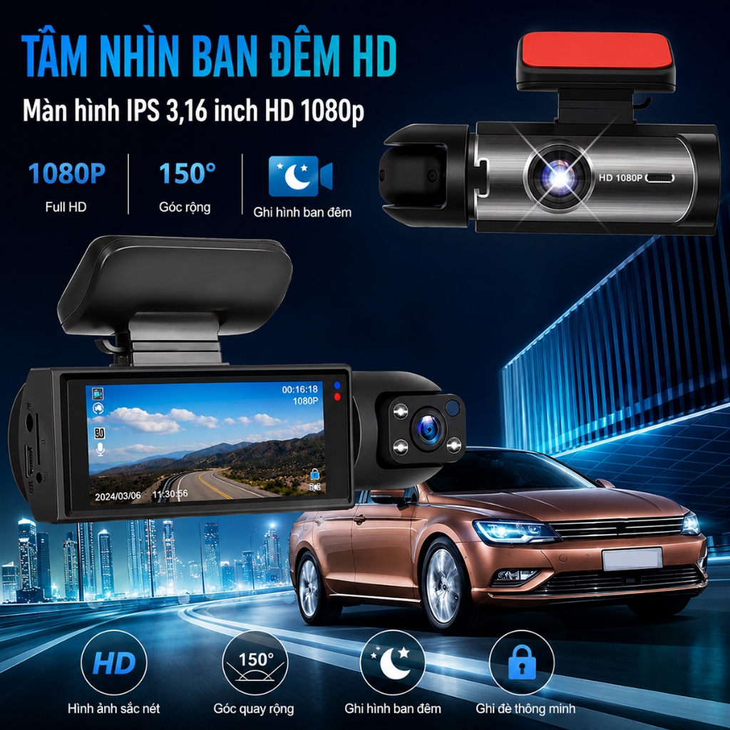 Cam Hành Trình Fuji WiFi
