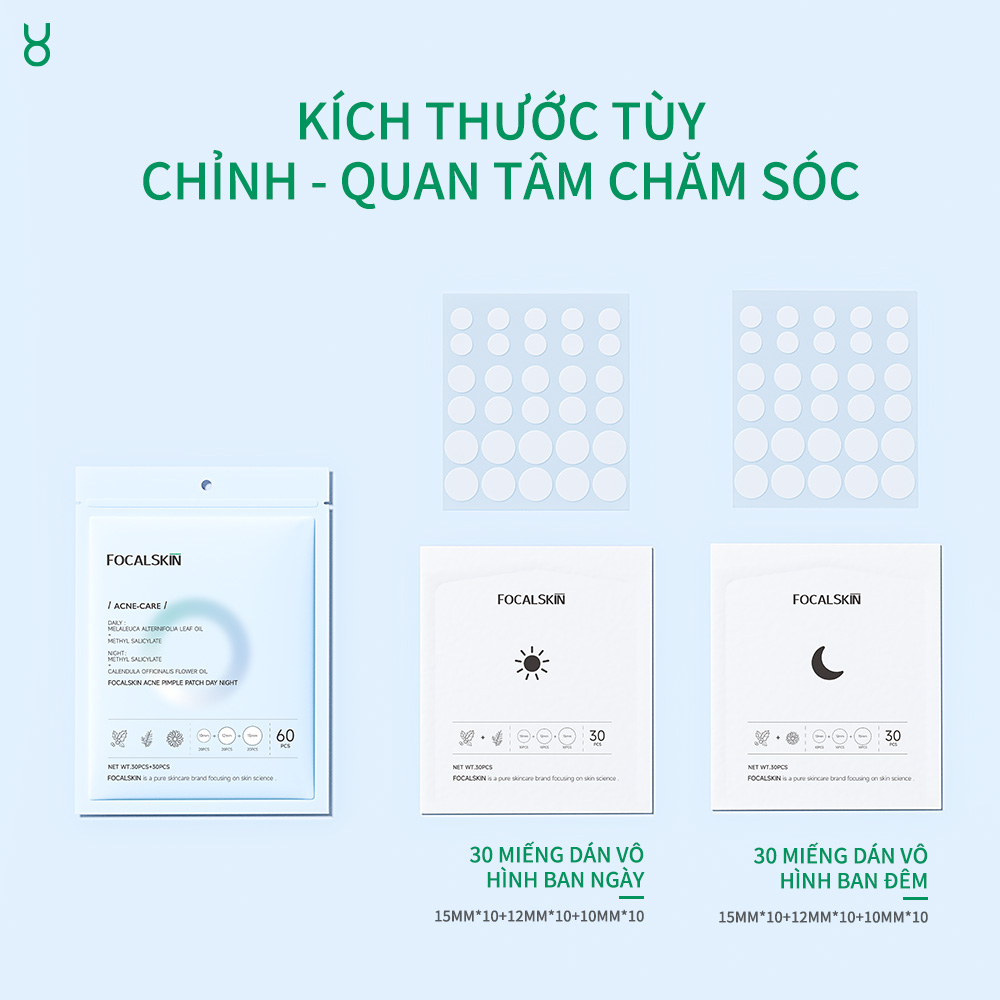 Miếng Dán Mụn FOCALSKIN Day Night