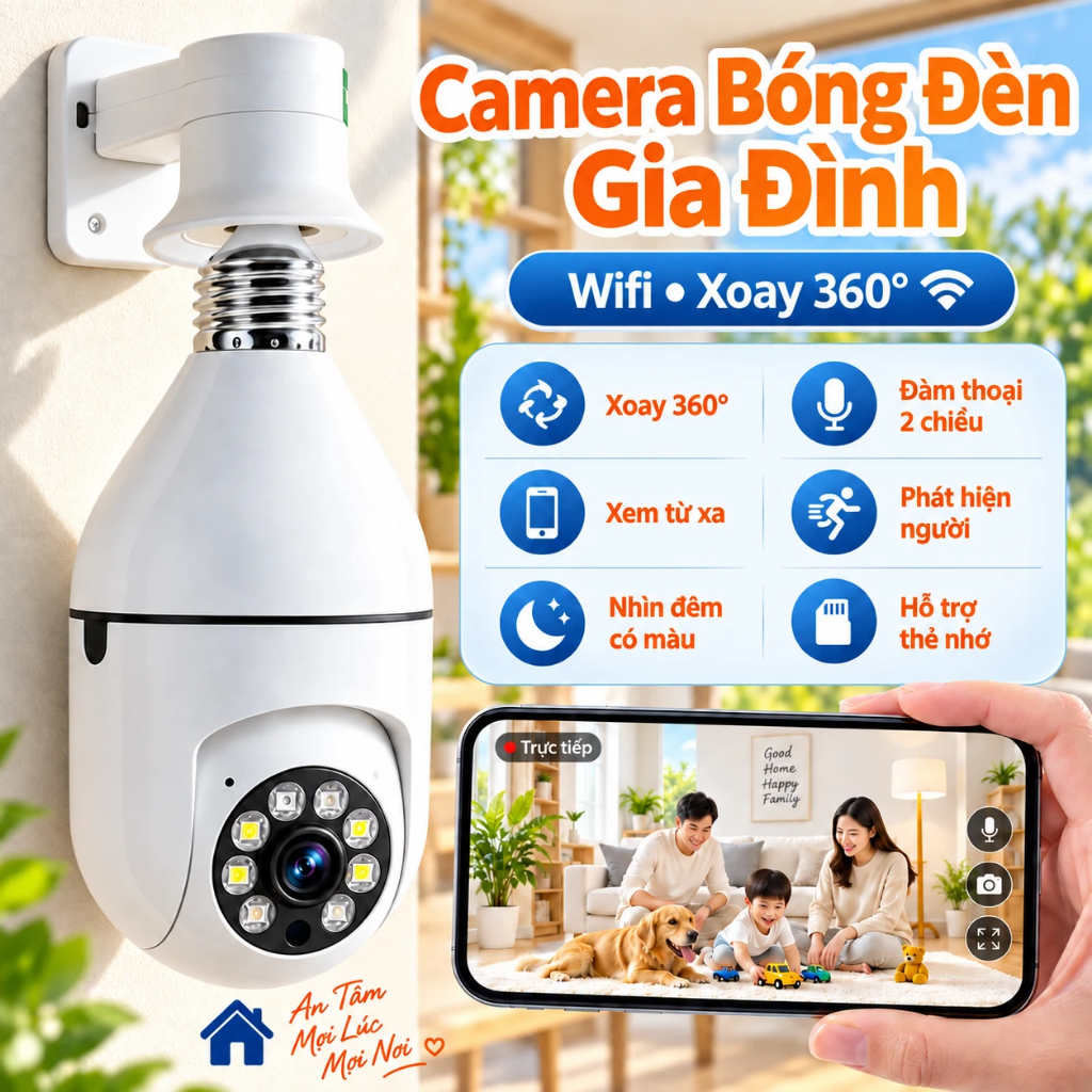 Camera Bóng Đèn V380