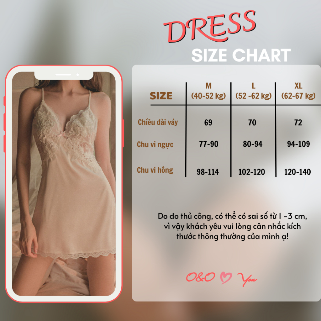 Đầm Ngủ Satin Ren 2 Dây