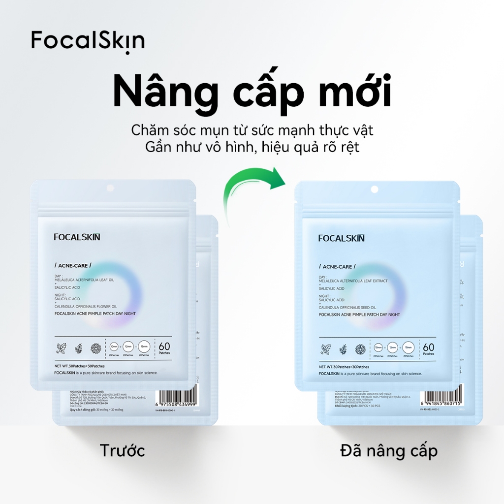 Miếng Dán Mụn FOCALSKIN Day Night