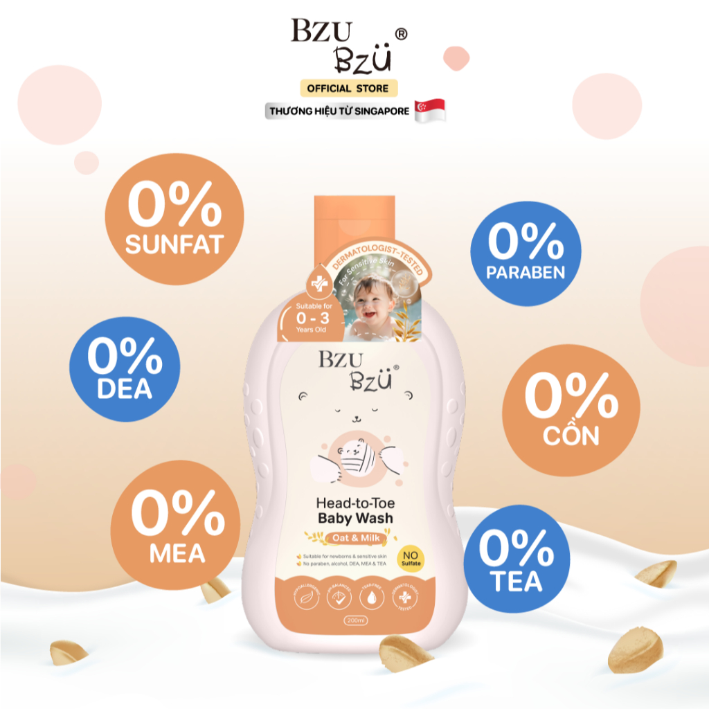 BZU BZU Head-to-Toe Baby Wash