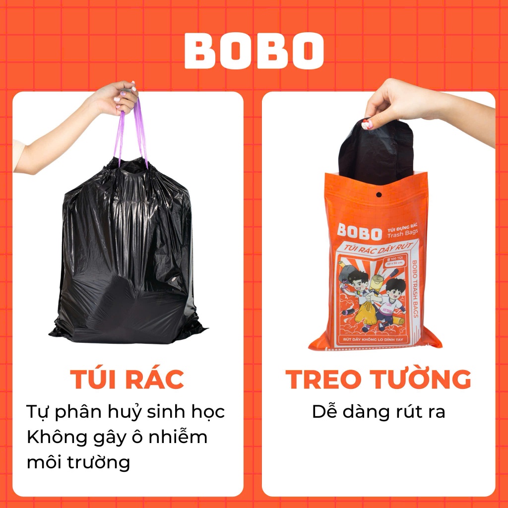 Túi rác dây rút BoBo