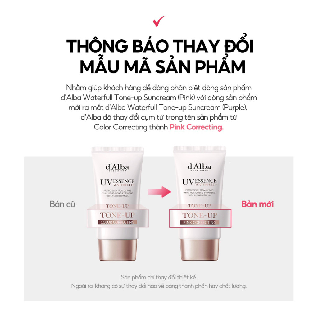d'Alba Waterfull Tone-Up Sun Cream