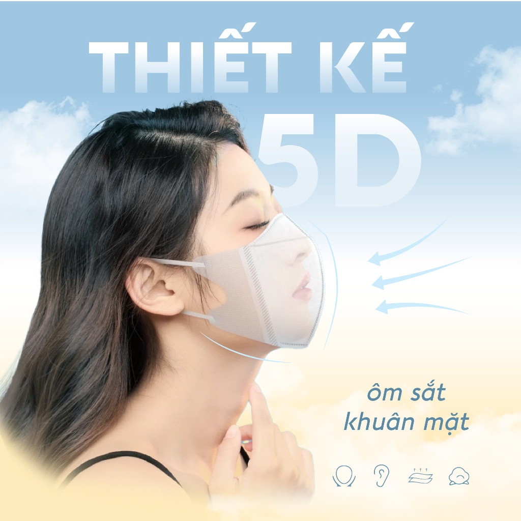 Khẩu Trang Bông Sen Vàng