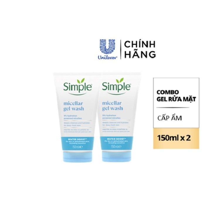Combo Sữa Rửa Mặt Simple 150ml