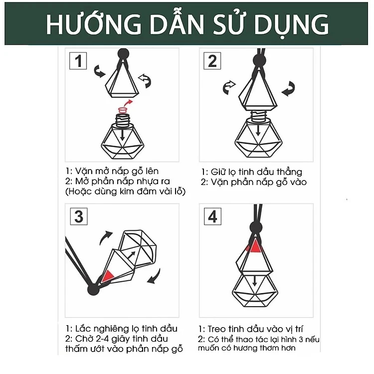 Lọ Tinh Dầu Treo 8ml