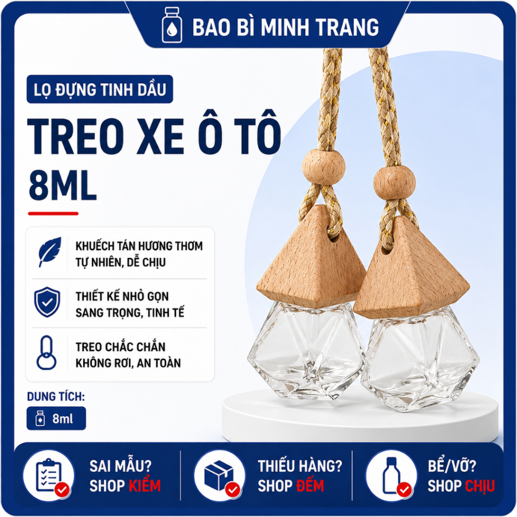 Lọ Tinh Dầu Treo 8ml
