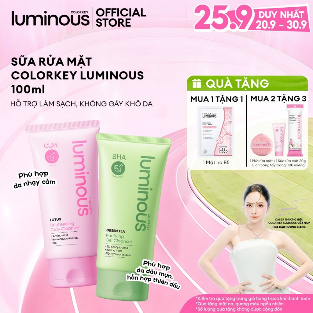 Sữa rửa mặt Colorkey Luminous