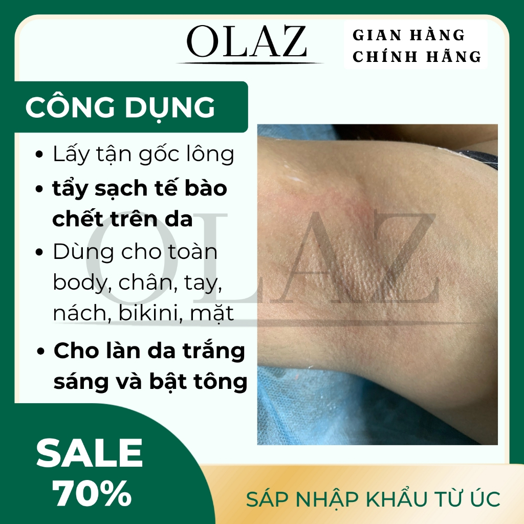 Sáp Wax Lông Sữa Dừa OLAZ