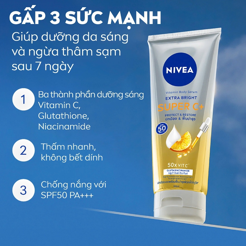 NIVEA Vitamin Serum Dưỡng Thể