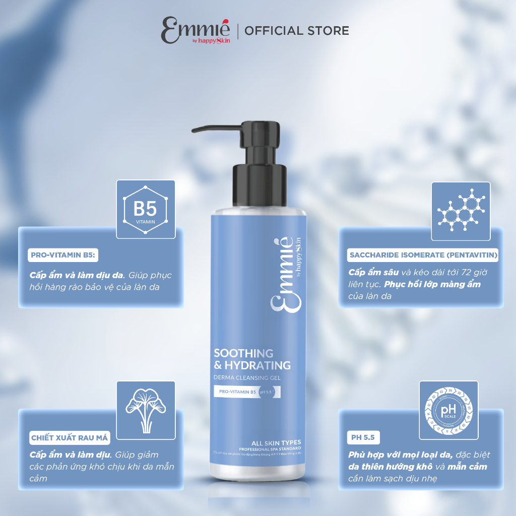 Emmié Combo Gel Rửa Mặt B5 & BHA
