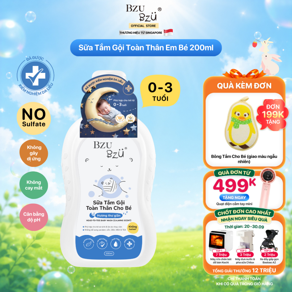 BZU BZU Head to Toe Baby Wash
