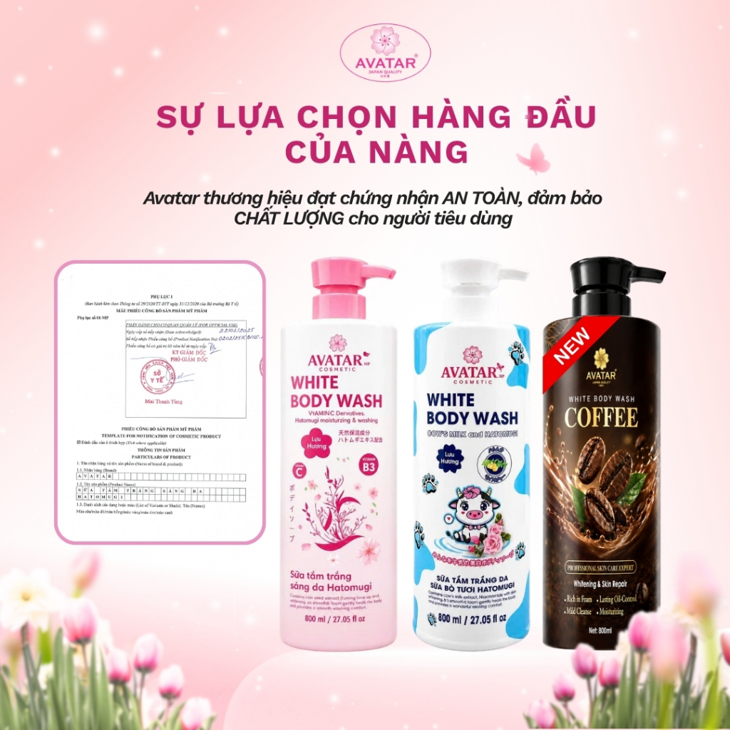 Sữa Tắm Avatar White Body Wash