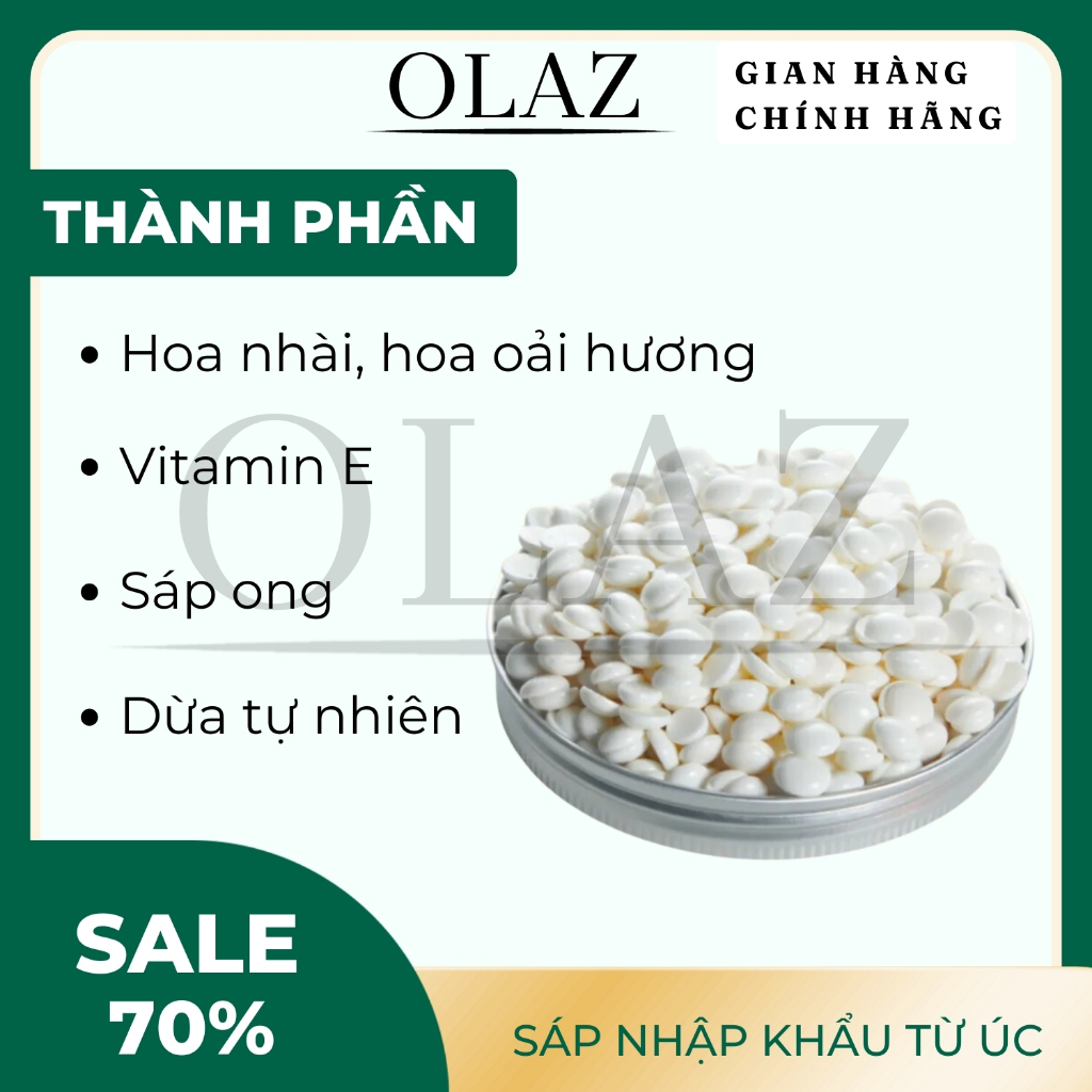 Sáp Wax Lông Sữa Dừa OLAZ