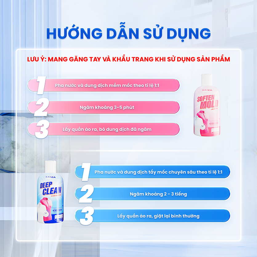 Bộ Tẩy Mốc SAIZA