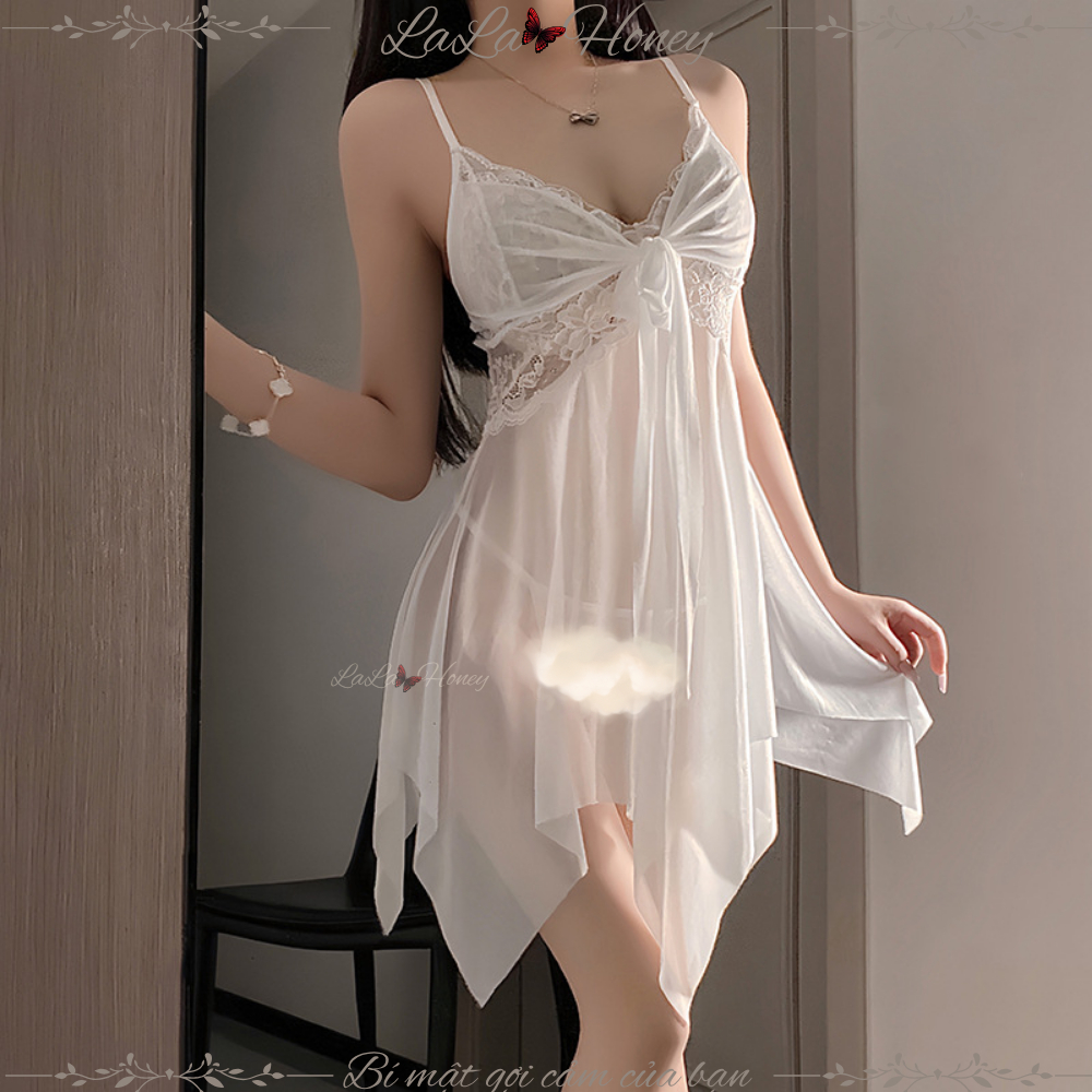 Váy Ngủ Ren Hai Dây LaLa Honey