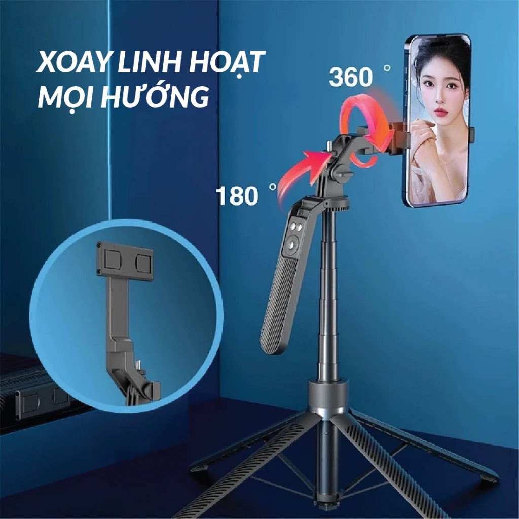 Gậy Selfie Tripod 4 Chân A14
