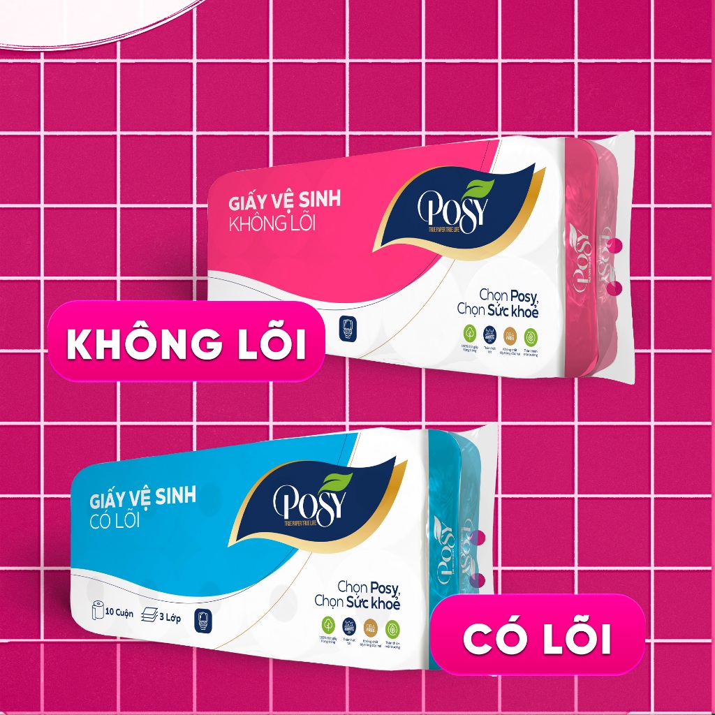 Combo Giấy Vệ Sinh Posy