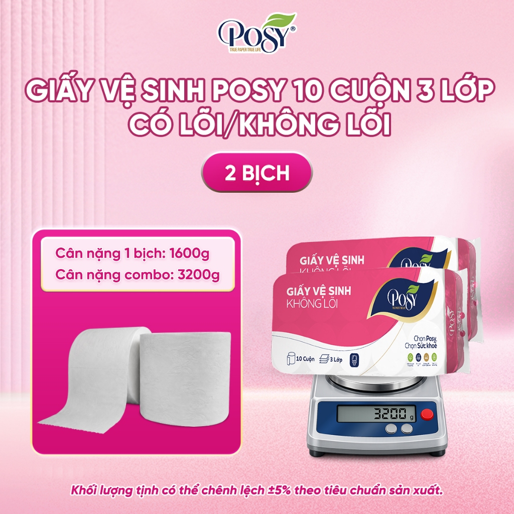 Combo Giấy Vệ Sinh Posy