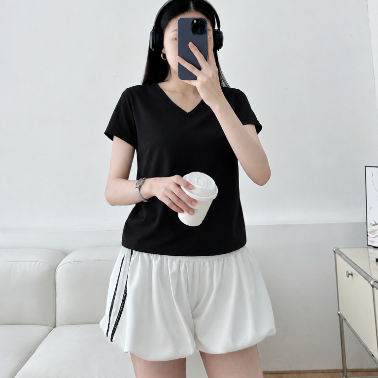 Áo Babytee Cổ Tim BBT27