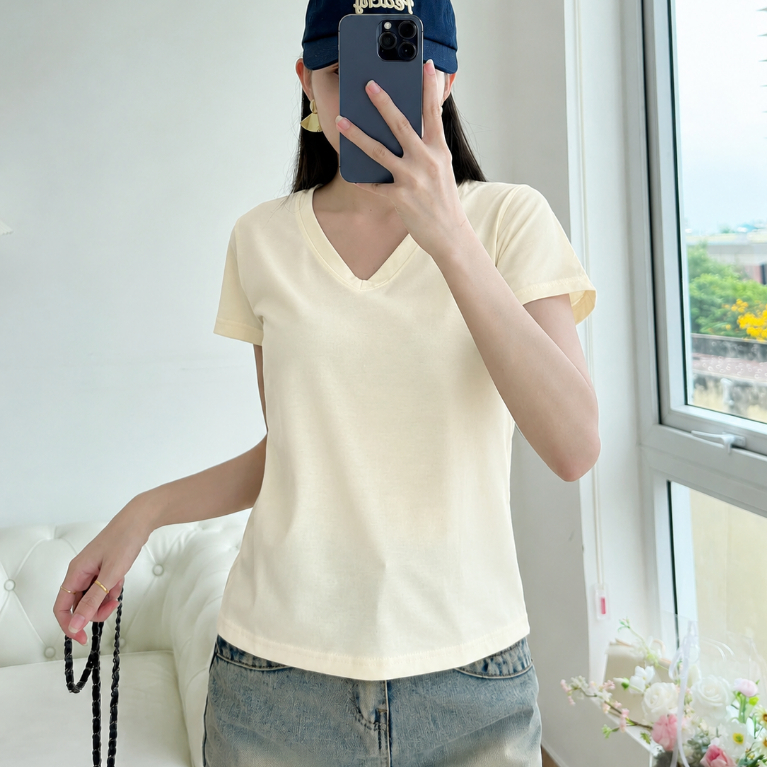 Áo Babytee Cổ Tim BBT27