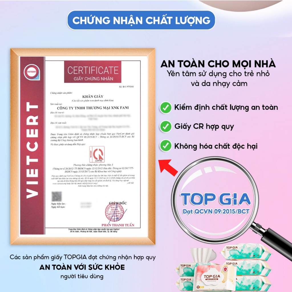 Khăn ướt Topgia 80 tờ