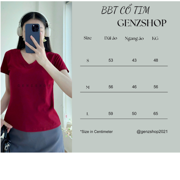 Áo Babytee Cổ Tim BBT27