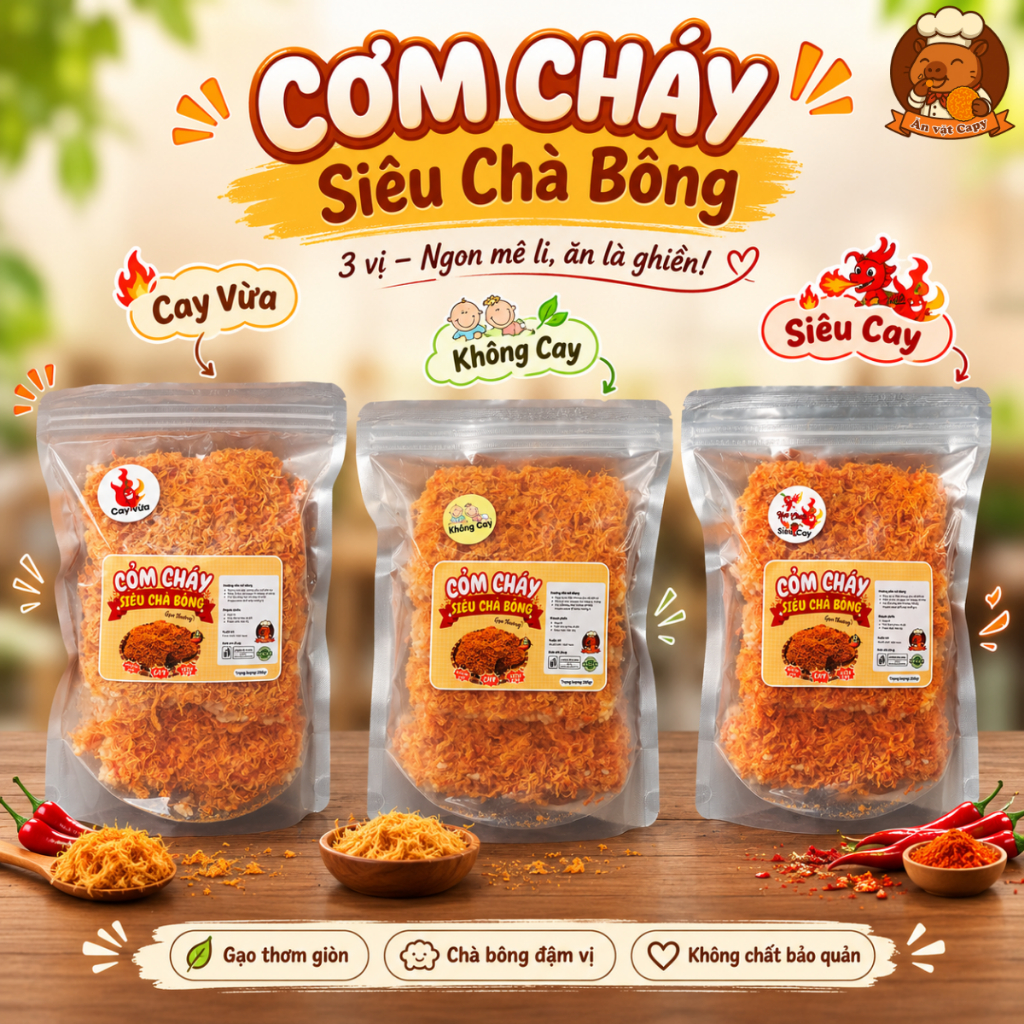 Cơm Cháy Chà Bông Capy